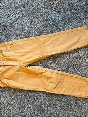 Kids Casual Pull-On Pants in Mustard Yellow